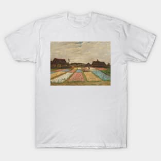 Classic Art - Flower Beds in Holland - Vincent van Gogh T-Shirt